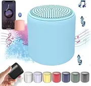 Lilyrhyme Sound Machine, Mini White Noise Machine for Sleeping, Portable Bluetooth Speaker in Macaroon Color, Portable Sleep Sound Machine, Mini Sound Machine for Travel (Blue-a)