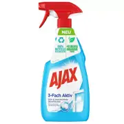 Ajax Glass Cleaner 3 Compartment Active Antistreifen Anti Dirt 500ml