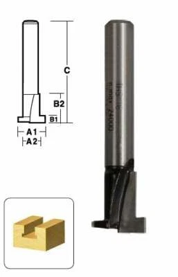 CARBiTOOL Hook Slot Router Bit THS16 1/2