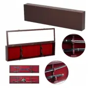 Sword Sabre Cabinet Stand Holder Wall Rack Display Case Shadow Box Display Rack
