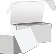 NFC Cards NTAG215, 100-Pack, Blank PVC Cards, ISO Size CR80, 504 Bytes, Compatible with TagMo and NFC Devices