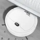 (White)Robot Vacuum Cleaner USB Smart 3 In 1 Suction Sweeping Mopping.