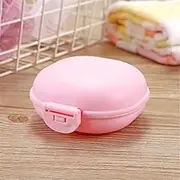 Soap Holder Soap Box Soap Save Dish Bathroom Dish Plate Case Soap Saver Shower Dish, Holder Tray for Home, Bathroom Counter, Shower, Kitchen, Leak-Proof Portable Travel Soap Case Box (Color : Pink)