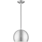 Livex Lighting 41181-66 Allison Mini Pendant Brushed Aluminum