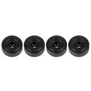 4x 20*8mm Amplifier Feet Shock Absorber Amplifier Pads Feet Black Kit