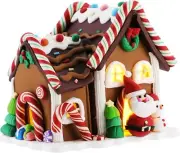 LED Gingerbread House - Christmas Cottage Desktop Decoration(5.1" x 4.1" x 4.7")