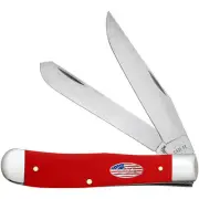 CASE XX KNIVES TRAPPER - AMERICAN WORKMAN CS - SMOOTH RED SYNTHETIC 4254 CS (739