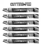 6 Pack 3 in 1 Mulching Blades For Cub Cadet 759-3830 742-3033 742-04101 42" Deck