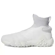 Size 8- Adidas Unisex Codechaos Laceless Golf Shoes, White.