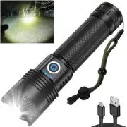 Rechargeable LED Flashlights 100,000 High Lumens Super Bright Flash Light wit...