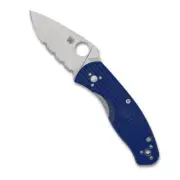 Spyderco C136PSBL Persistence Lightweight Folding Pocket Knife, CombinationEdge