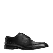 DENZEL BLACK LEATHER SHOES