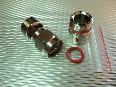 Heliax Coax Cable Adapter Connector 1/2" LDF4-50A PL259 UHF / Andrew L44P Type