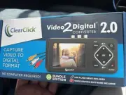 ClearClick Video to Digital Converter 2.0 Second Gen VHS Camcorder Tapes Bundle