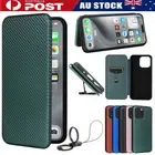For iPhone 16e 15 14 13 12 11 Pro Max Plus SE Leather Case Flip Cover Card Slot