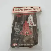 Vintage Fibre-Craft Macramé Mistletoe Bell Kit New in Package NOS