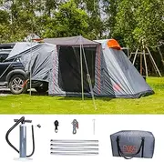 FEIWOOD GEAR SUV Inflatable Tents for Camping, Easy Set up Car Tailgate Tent Waterproof with Tarps Portable Car Tents with 2 Doors for SUV MPV