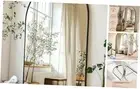 44" x 72" Full Length Arched Style Standing Free Mirror, Oversized Floor