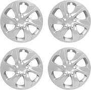 WEISIGAO Wheel Hubcaps Compatible with Toyota RAV4 2019-2024; 17 inch Wheel Covers; Set of 4 Pcs (Silver)