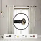 Viburnum 1" Side Curtain Rod 12-20 inch long (Set of 2)
