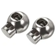 Plastic Cord Lock End Toggle (0.31" x 0.22")20pcs, Single Hole Spring Stopper...