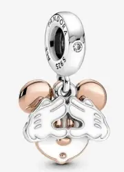 Pandora Two-tone Double Dangle Charm 780112C01