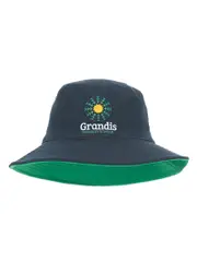 Navy/Green Reversible Bucket Hat With Emb