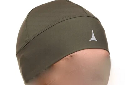 French Fitness Revolution Skull Cap Helmet Liner Running Beanie Army Green