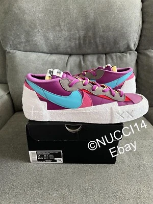 Size 14 - Nike Sacai Blazer Low KAWS Purple Dusk with Receipt DM7901-500