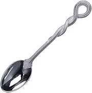 Creative Solid S925 Silver Snake Design Egg Spoon - Unique Mini Spoon for Soup, Dessert, and Home Use