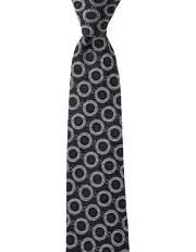 [Dom Bagnato] Cerchio Grande Silk Tie in Black