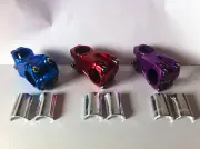 Bicycle Alloy STEM 28.6 X 50mm X 31.8 Shim for 25.4mm MTB Road Bikes 7-colors