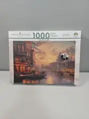 Thomas Kinkade 1000 Piece Jigsaw Puzzle Venetian Cafe New Sealed