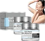Lism Snail Mucin 92% Moisturizer Daily Face Gel Cream, Snail Mucin 92% Repair Cream, Moisturizer Face Cream Snail Mucin, Baba De Caracol Original, Lism Snail Mucin Moisturizer (2pcs)