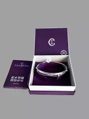CHARRIOL TANGO SILVER 925 TOPAZ BANGLE BRACELET