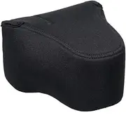 [Digital Nc] Neoprene Fitted Case for Nikon COOLPIX P1100 (Black) (Fits Hood Only When Reversed On Lens)