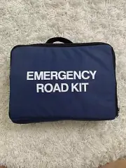 Emergency Road Kit Jumper Cables Reflector Gloves Tools Tape Flashlight Blanket