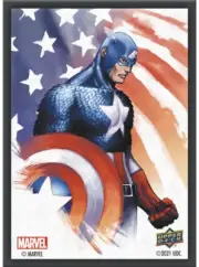 Marvel Captain America Deck Protector Sleeves Ultra Pro 65 Count Matte