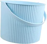 EXHUMKY Portable Plastic Bucket for Camping Fishing Outdoor Use Multi Functional Water Storage Container for Bathing Handwashing Foot Soaking Trash Disposal Durable Easy