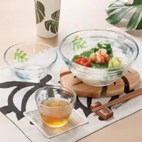 在飛比找ETMall東森購物網優惠-[可可屋]日本東洋佐佐木龜背竹錘目紋玻璃盤碗涼面碗沙拉碗玻璃