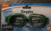 Adult GreenSwim Goggles PC Lens Swimming Glasses Latex Free Adjustable Strap 14+