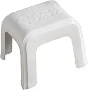 B Baosity Step Stool Small Foot Rest Heavy Duty Shower Stool Footstool for Apartment Bedside, White