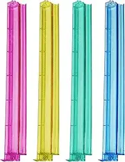 Mahjong Tile Holder | Mahjong Pushers Multicolor Racks - Set of 4 Acrylic Storage Organizer, Board Game Accessories, Mah Jongg Accessories