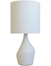 [Oriel Lighting] Zale Ceramic Table Lamp White