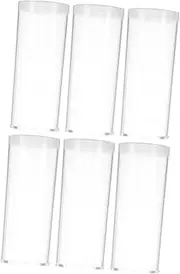 HAPINARY 6pcs Coin Storage Tube Plastic Coin Tubes Coin Collection Supplies Coin Collectors Supplies Small Coin Holder Plastic Coins Protective Boxes Plastic Holders Tube Storage