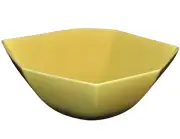 DVF Home Powerstone Tamarind Yellow Medium Serving Bowl 10" Dinnerware New