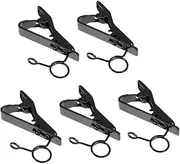 UPKOCH 5pcs Mic Lapel Clips Secure Microphone Fixing Clips for Lavalier Microphone for Video Recording Live Streaming and Interviews Easy Installation for Convenient Use