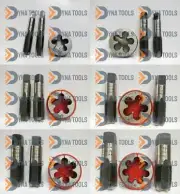 NEW BRITISH STANDARD PIPE TAP & DIE SET 1/8" TO 3/4"- BSP BSPP TAP DIE SET