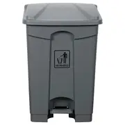 Cleanlink 45L Rubbish Bin Garbage Waste Trash Can w/ Foot Pedal Lid Cover Grey