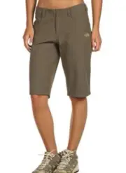 The North Face Womens Taggart Long Shorts Size 12 Brown Hiking Weimaraner